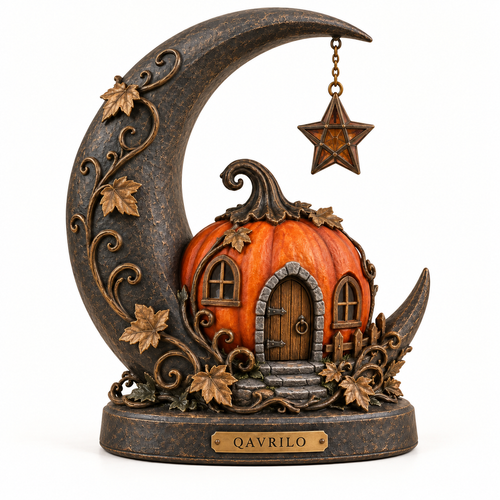 QAVRILO™ Moonlit Pumpkin Story Lantern