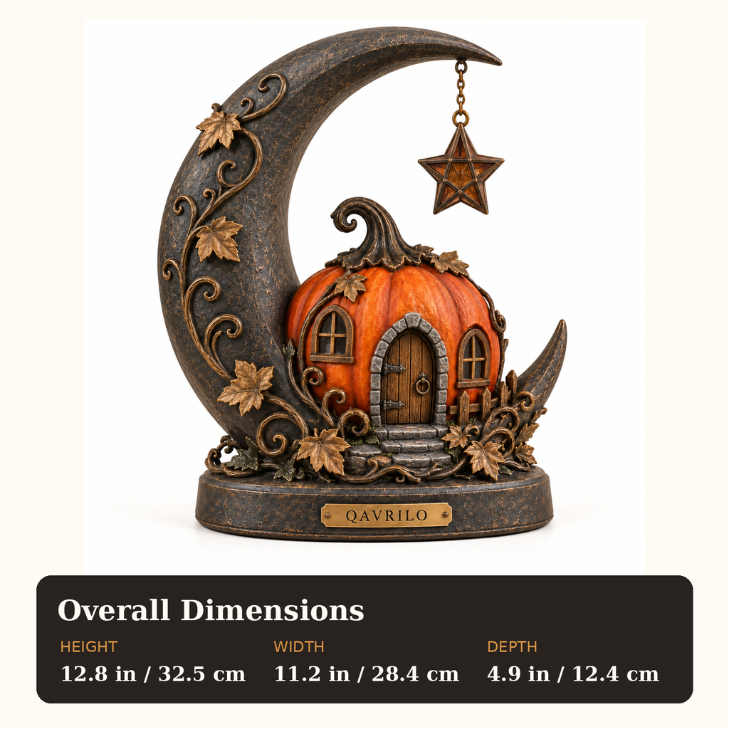 QAVRILO™ Moonlit Pumpkin Story Lantern